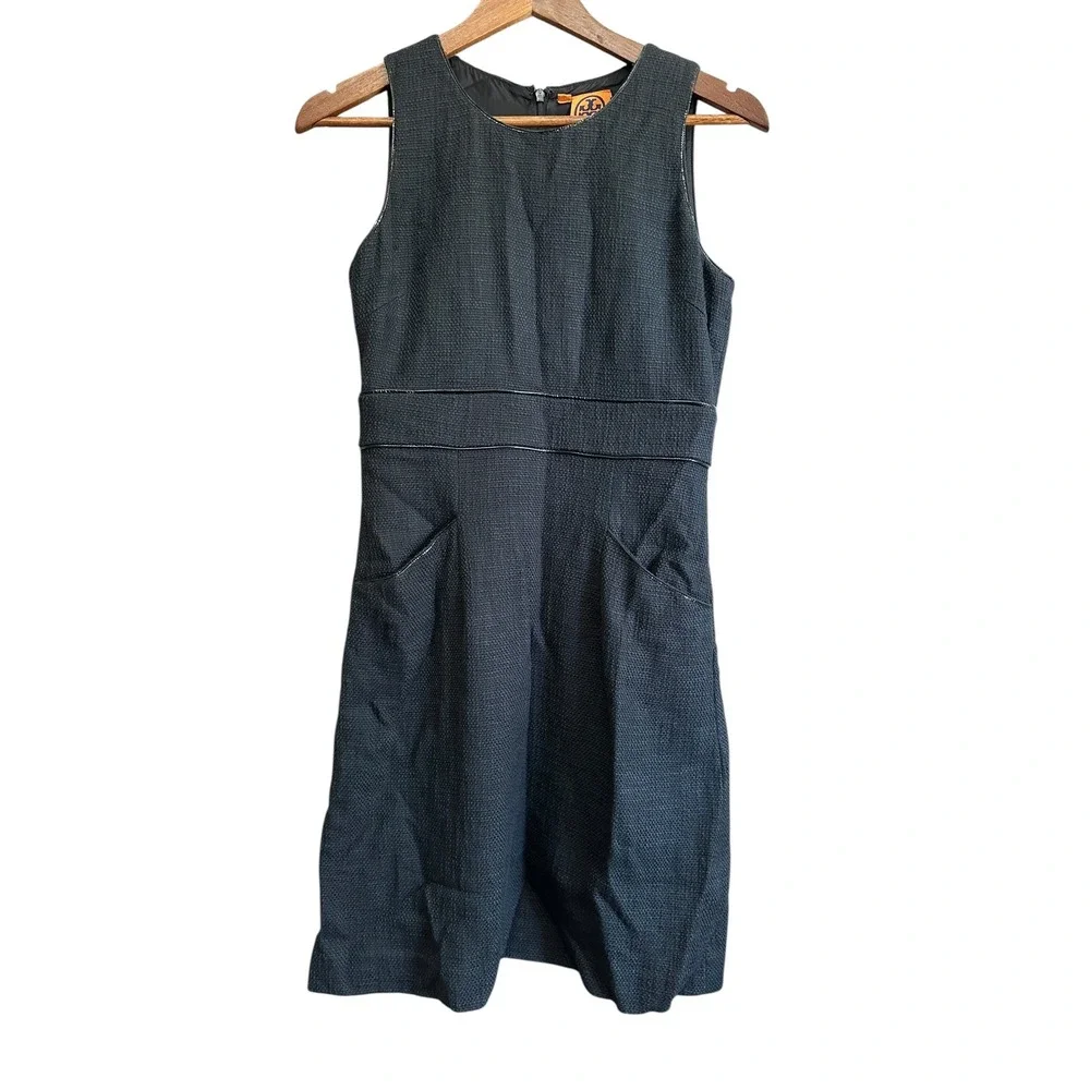 Tory Burch Sleeveless Black Dress Sheath Career‎ Work Little Black Dress LBD